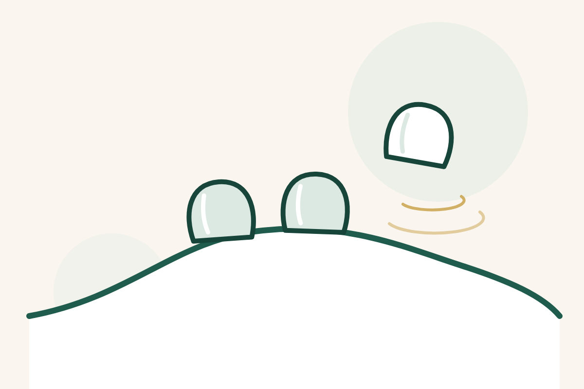 Illustration: Schröpfgläser auf einer Rückenlinie